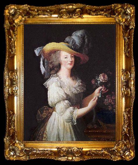 framed  Elisabeth Louise Viegg-Le Brun Portrait of Marie Antoinette,, ta009-2